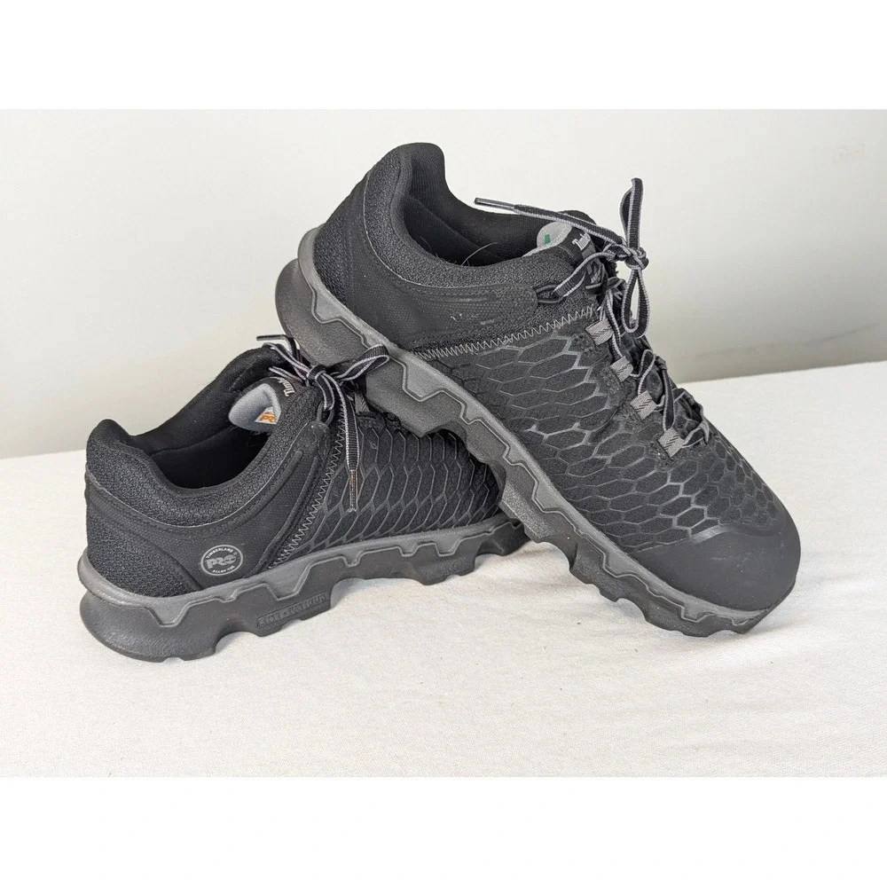 Timberland PRO Powertrain Sport Alloy Toe Work Shoes Mens 10.5 Black A176A EH